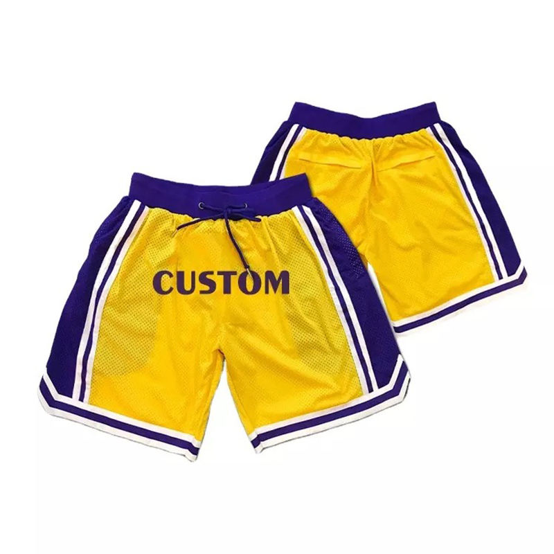 National Apparels High Quality Custom Made Basketball Shorts For Mens Cropped Fit Polyester Plain Sublimation Shorts For Mens